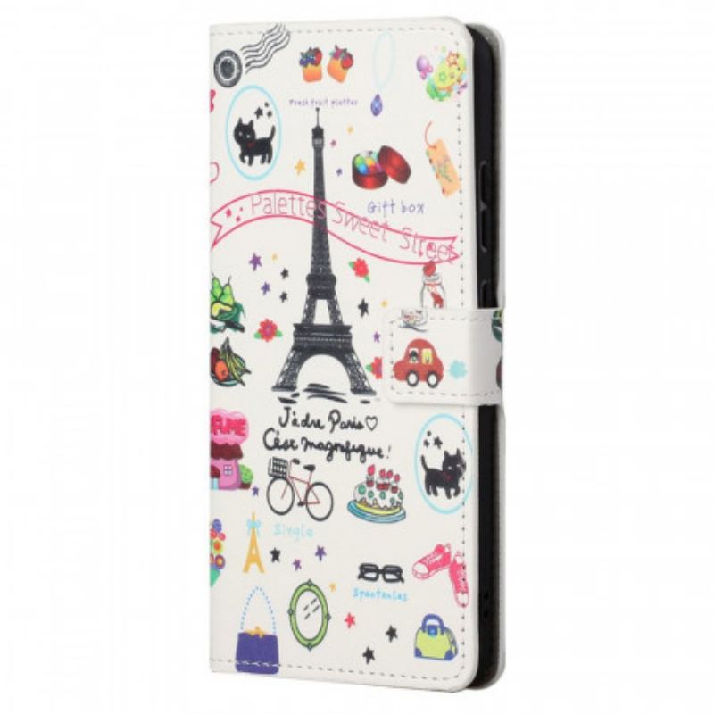 Flip Cover Moto G41 / G31 Jeg Elsker Paris