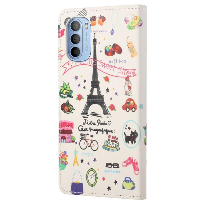 Flip Cover Moto G41 / G31 Jeg Elsker Paris