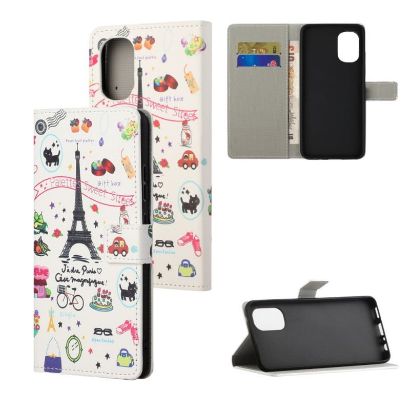 Flip Cover Moto G41 / G31 Jeg Elsker Paris