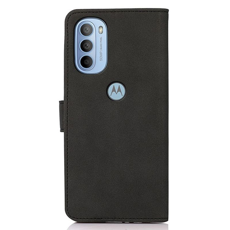 Flip Cover Moto G41 / G31 Khazneh Fashion Læder Effekt