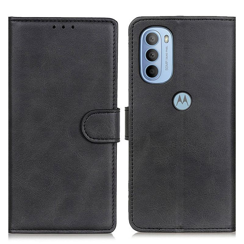 Flip Cover Moto G41 / G31 Mat Retro Lædereffekt