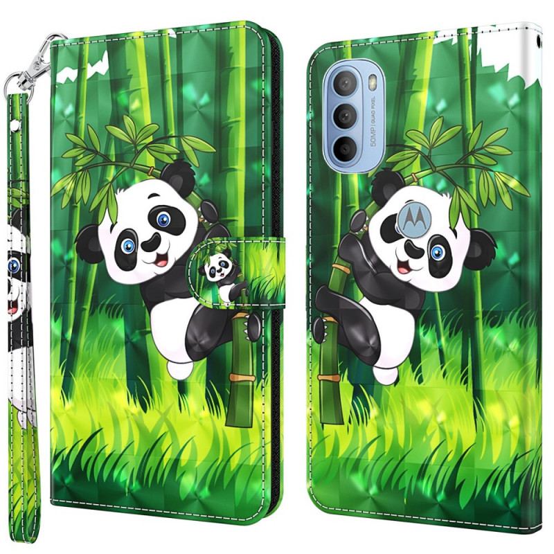 Flip Cover Moto G41 / G31 Panda Og Bambus