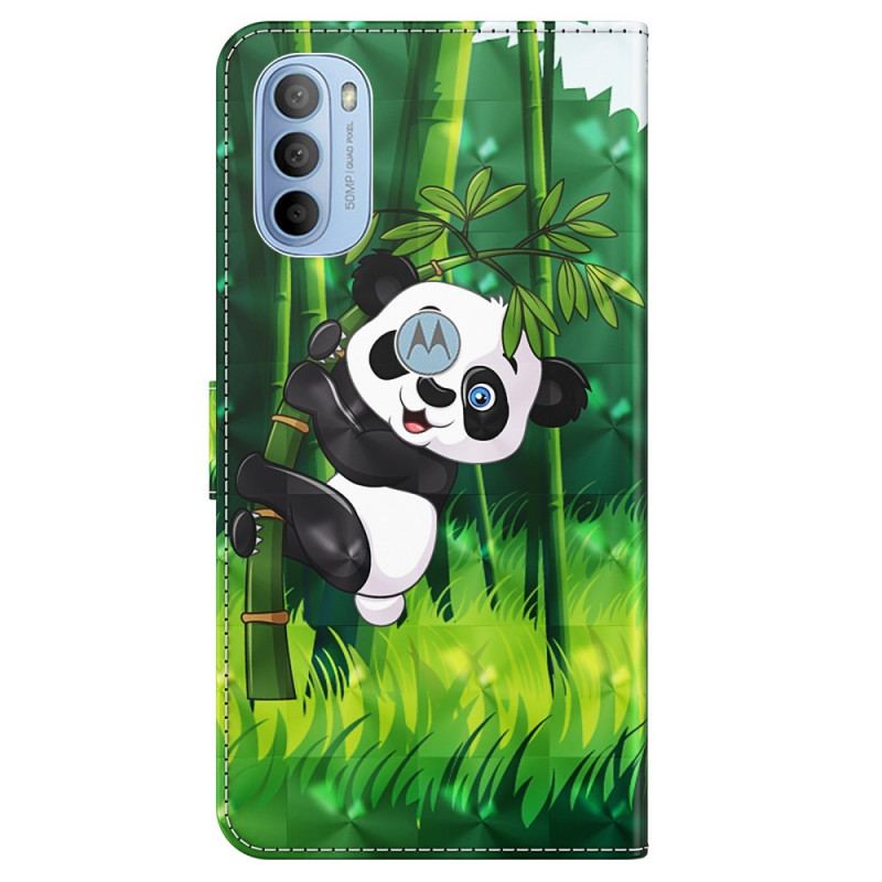 Flip Cover Moto G41 / G31 Panda Og Bambus