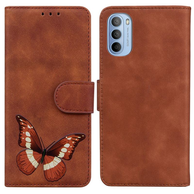 Flip Cover Moto G41 / G31 Skin-touch Butterfly