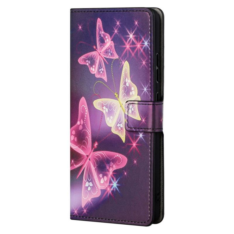 Flip Cover Moto G41 / G31 Sommerfugle Og Blomster