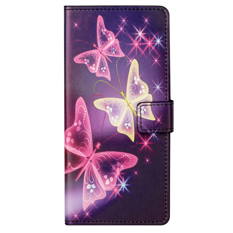 Flip Cover Moto G41 / G31 Sommerfugle Og Blomster