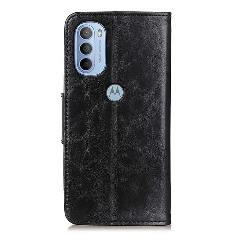 Flip Cover Moto G41 / G31 Split Læder Vendbar Lås