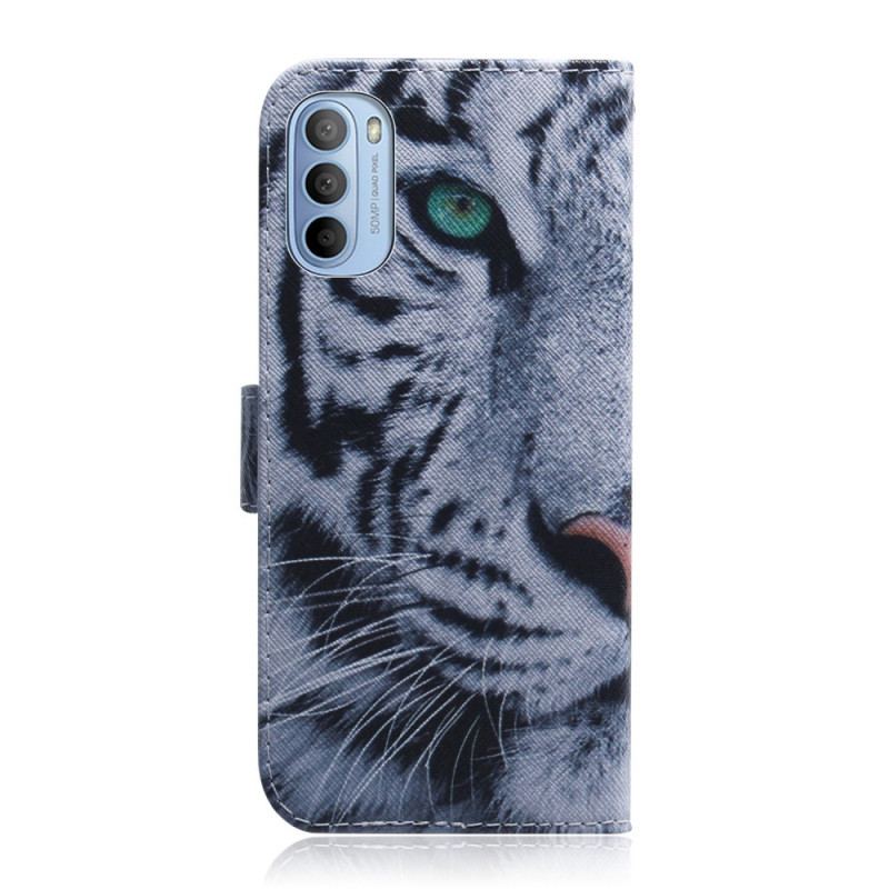 Flip Cover Moto G41 / G31 Tiger Ansigt