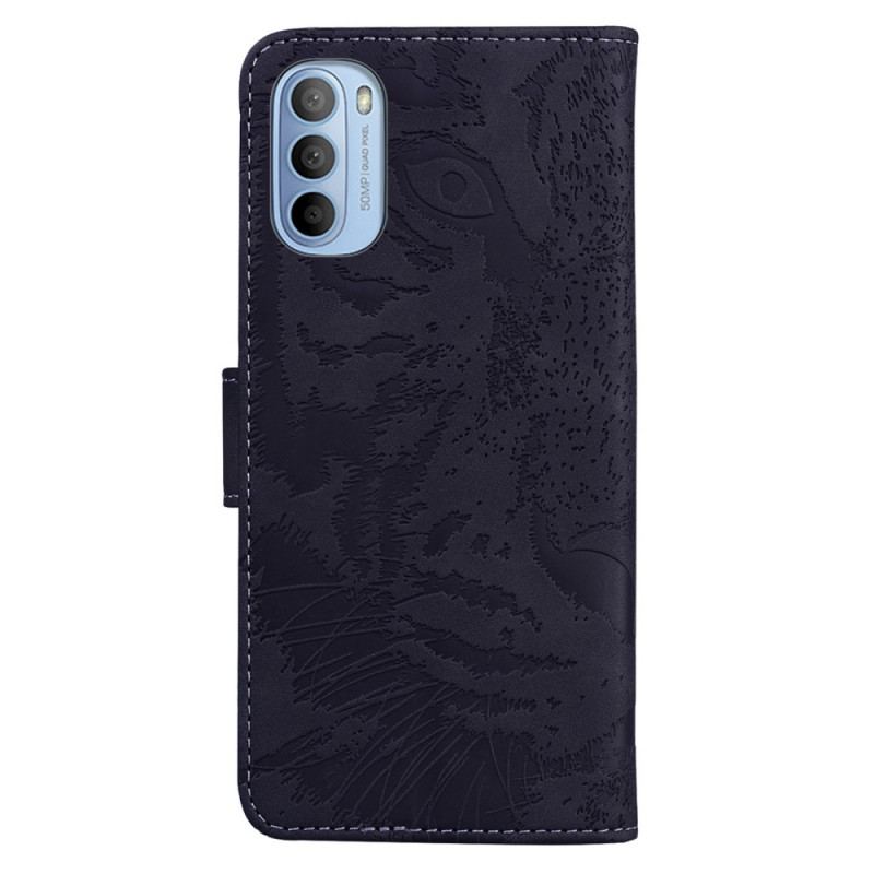 Flip Cover Moto G41 / G31 Tiger Ansigtsprint