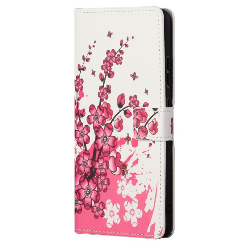 Flip Cover Moto G41 / G31 Tropiske Blomster