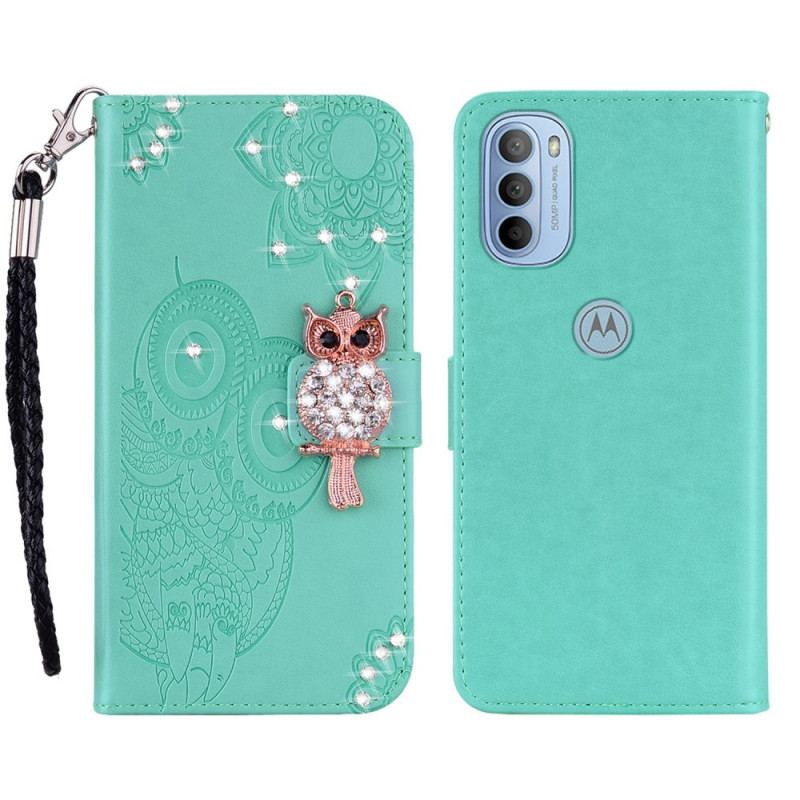 Flip Cover Moto G41 / G31 Ugle Mandala Og Charm