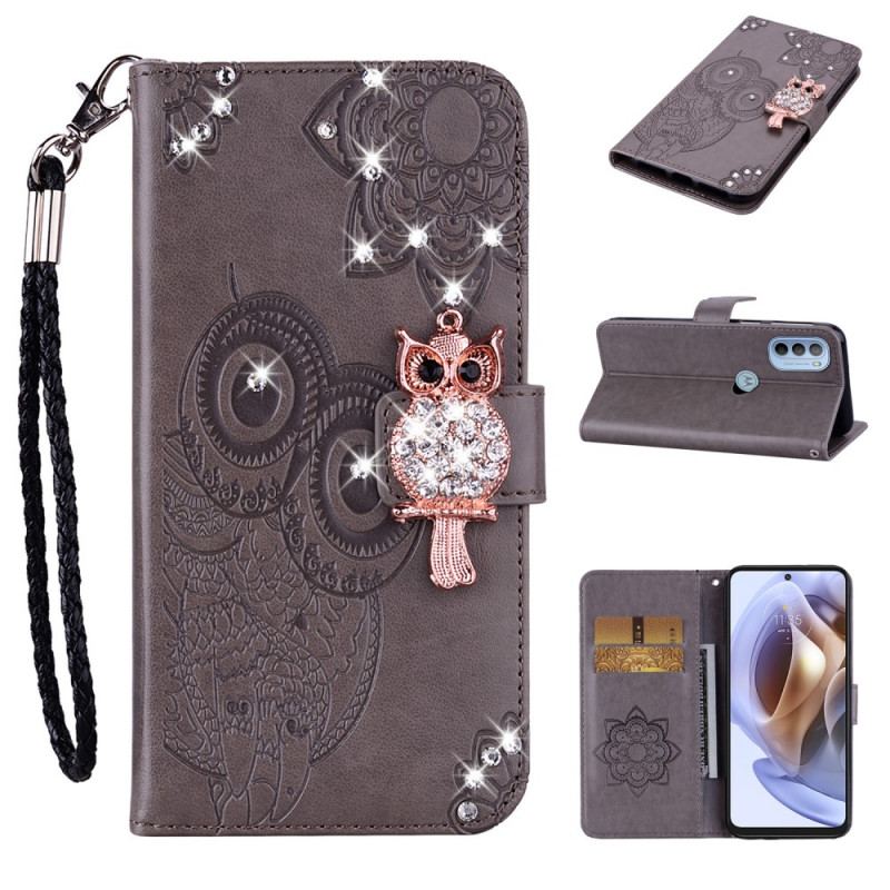 Flip Cover Moto G41 / G31 Ugle Mandala Og Charm