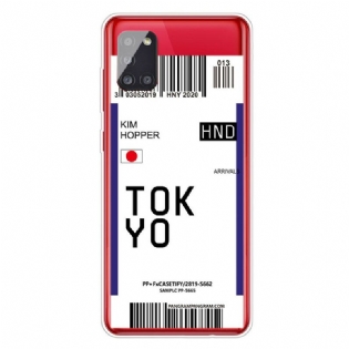 Cover Samsung Galaxy A51 Boardingkort Til Tokyo