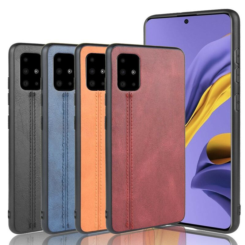 Cover Samsung Galaxy A51 Couture Lædereffekt