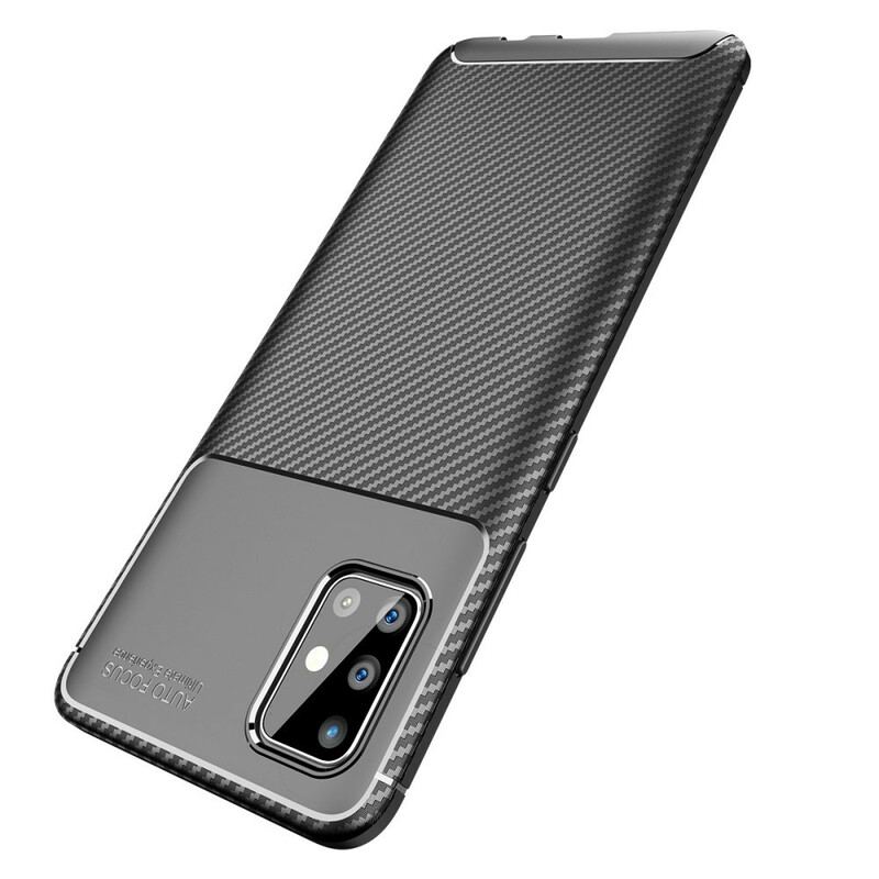 Cover Samsung Galaxy A51 Fleksibel Kulfibertekstur