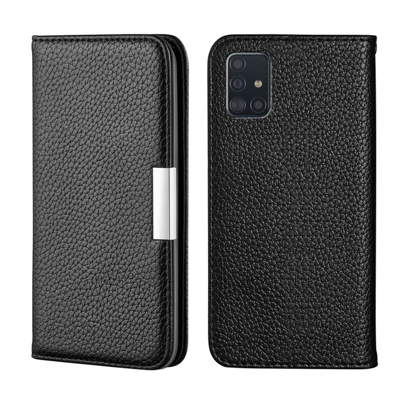 Cover Samsung Galaxy A51 Flip Cover Imiteret Læder Litchi Ultra Chic