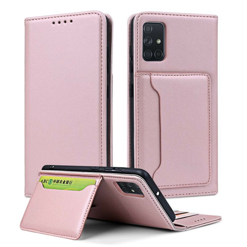 Cover Samsung Galaxy A51 Flip Cover Kortholder Stativ