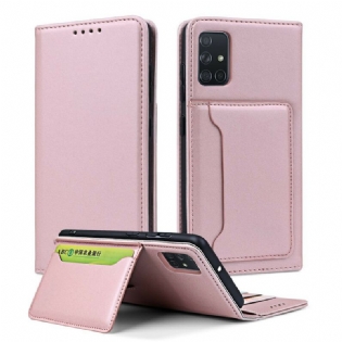 Cover Samsung Galaxy A51 Flip Cover Kortholder Stativ