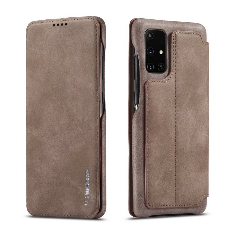 Cover Samsung Galaxy A51 Flip Cover Lc.imeeke Lædereffekt