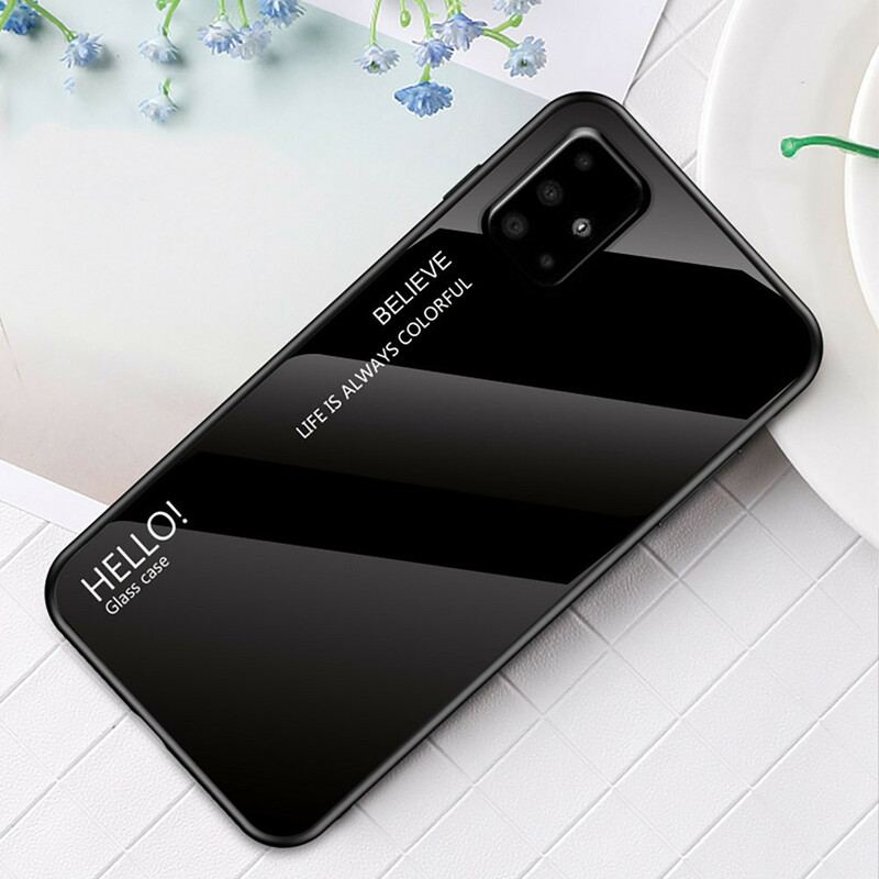 Cover Samsung Galaxy A51 Hærdet Glas Hej