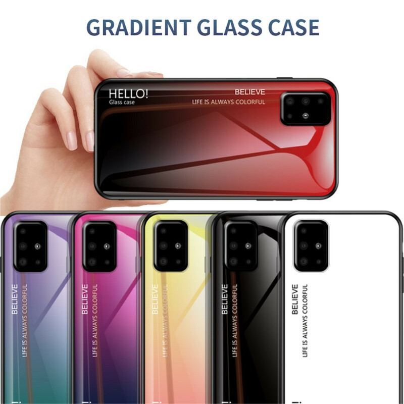 Cover Samsung Galaxy A51 Hærdet Glas Hej