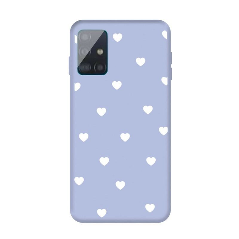 Cover Samsung Galaxy A51 Kun Silikonehjerte