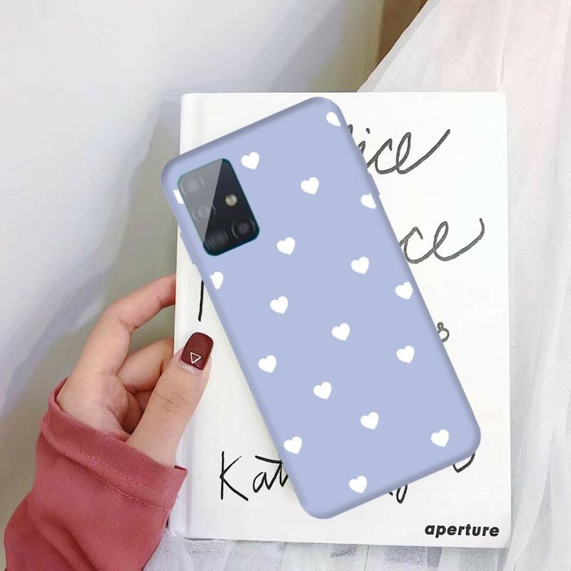 Cover Samsung Galaxy A51 Kun Silikonehjerte