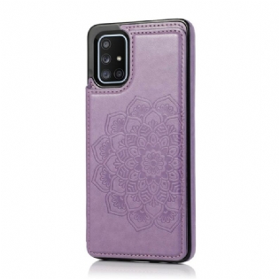 Cover Samsung Galaxy A51 Mandala Print Kortholder