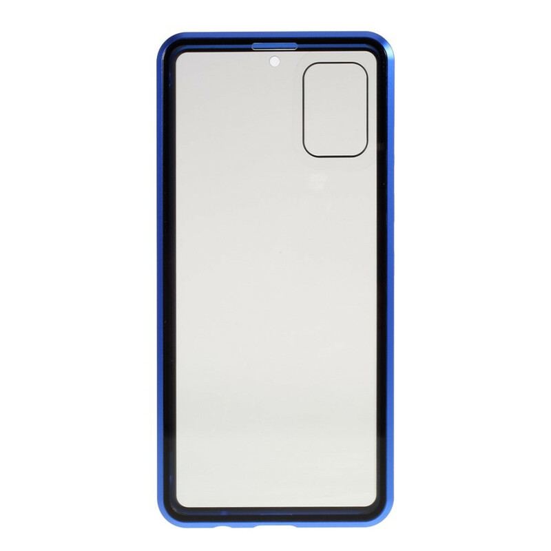 Cover Samsung Galaxy A51 Metalkanter Og Hærdet Glas