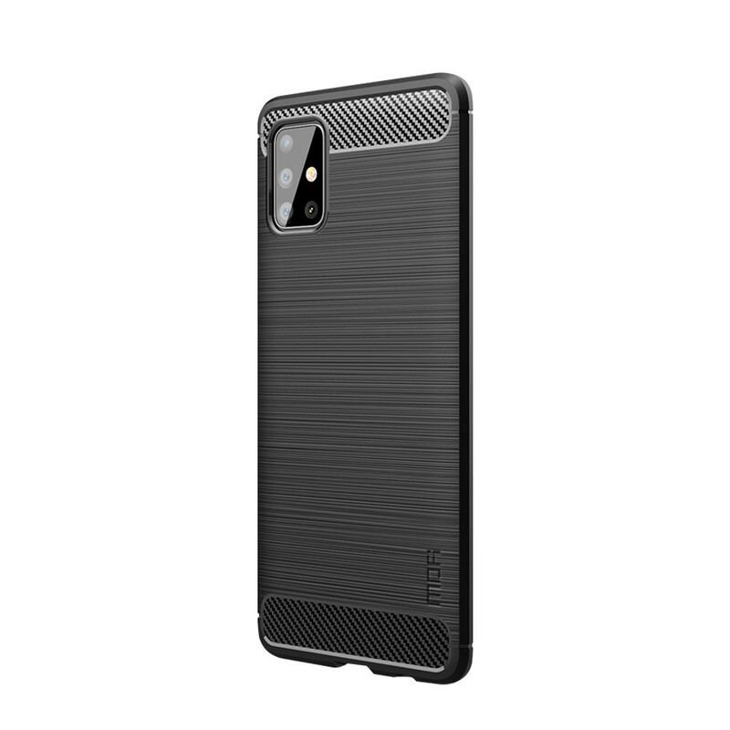 Cover Samsung Galaxy A51 Mofi Børstet Kulfiber