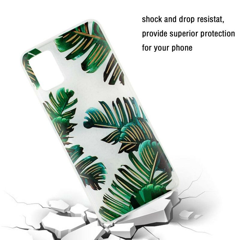 Cover Samsung Galaxy A51 Sømløse Grønne Blade