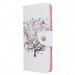 Flip Cover Samsung Galaxy A51 Blomstret Træ