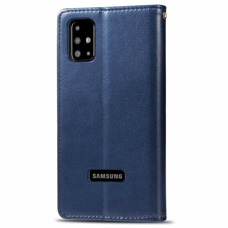 Flip Cover Samsung Galaxy A51 Kunstlæder Og Vintage Lås
