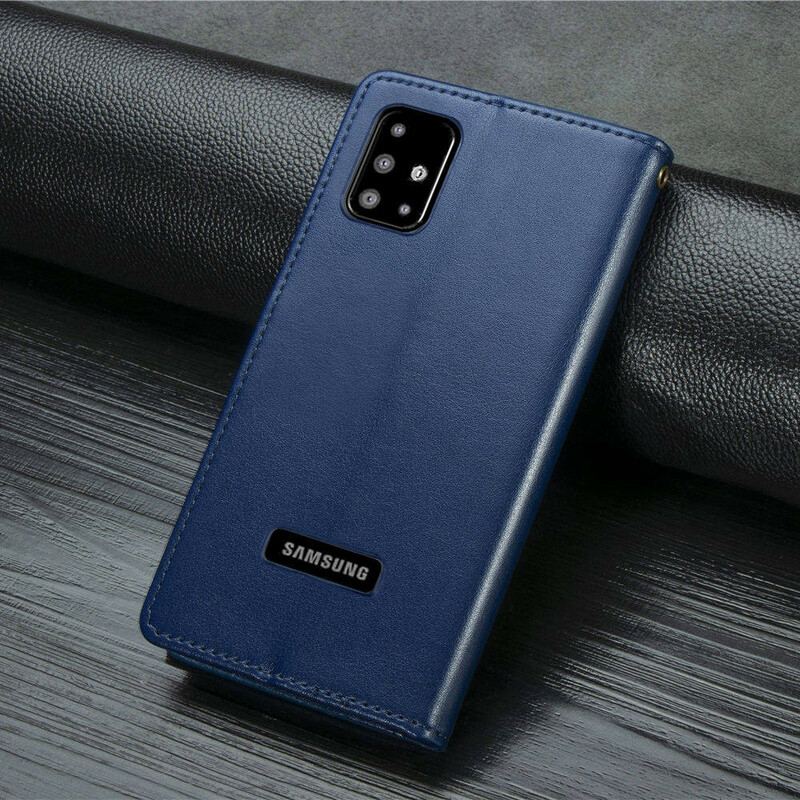 Flip Cover Samsung Galaxy A51 Kunstlæder Og Vintage Lås