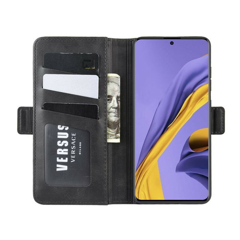 Flip Cover Samsung Galaxy A51 Læder Cover Dobbelt Klap