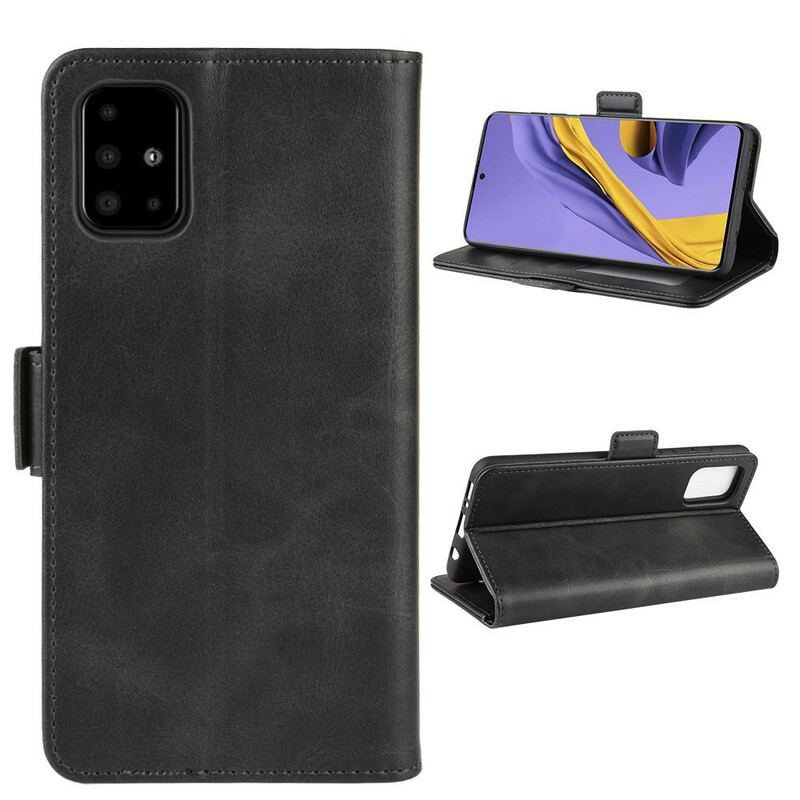 Flip Cover Samsung Galaxy A51 Læder Cover Dobbelt Klap