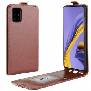 Flip Cover Samsung Galaxy A51 Læder Cover Foldende Lædereffekt