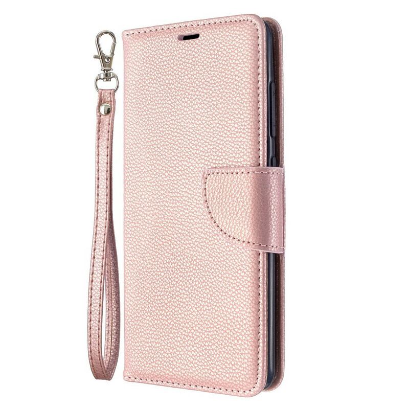 Flip Cover Samsung Galaxy A51 Læder Cover Litchi Rabat Oblique