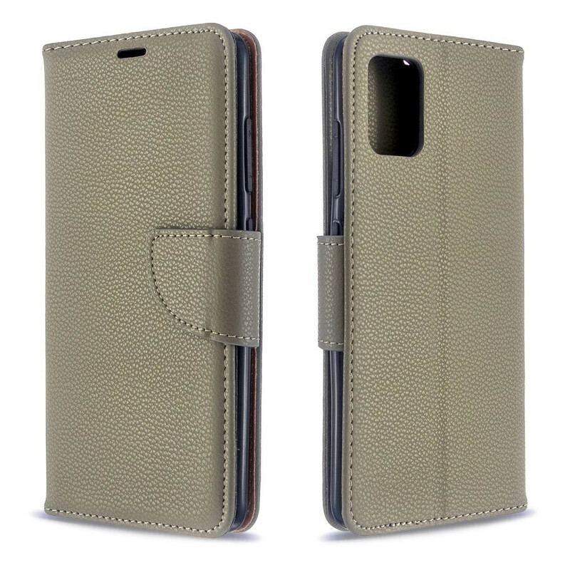 Flip Cover Samsung Galaxy A51 Læder Cover Litchi Rabat Oblique