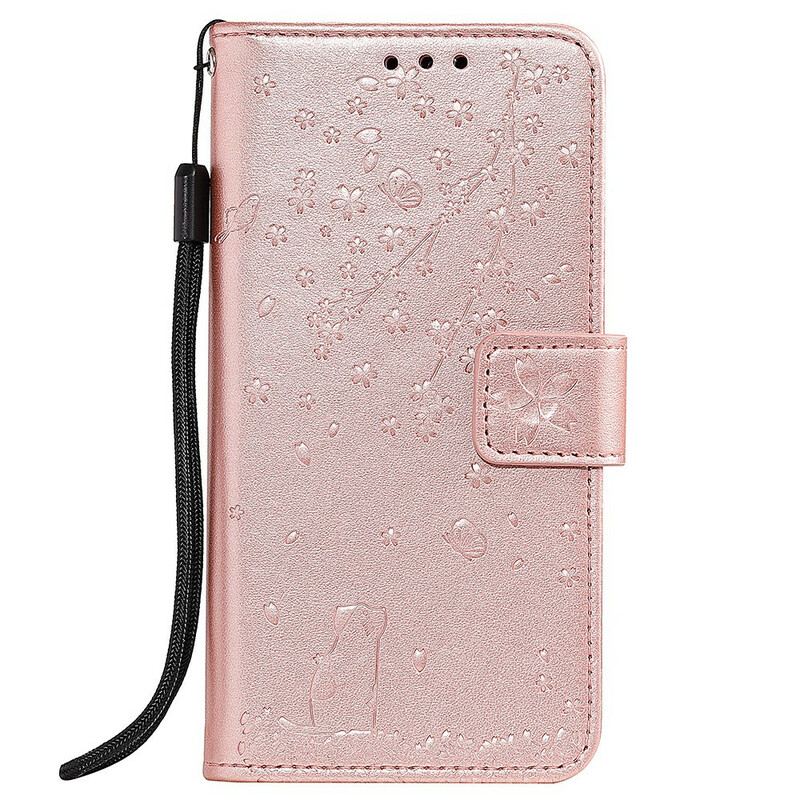 Flip Cover Samsung Galaxy A51 Med Snor Lanyard Daydream