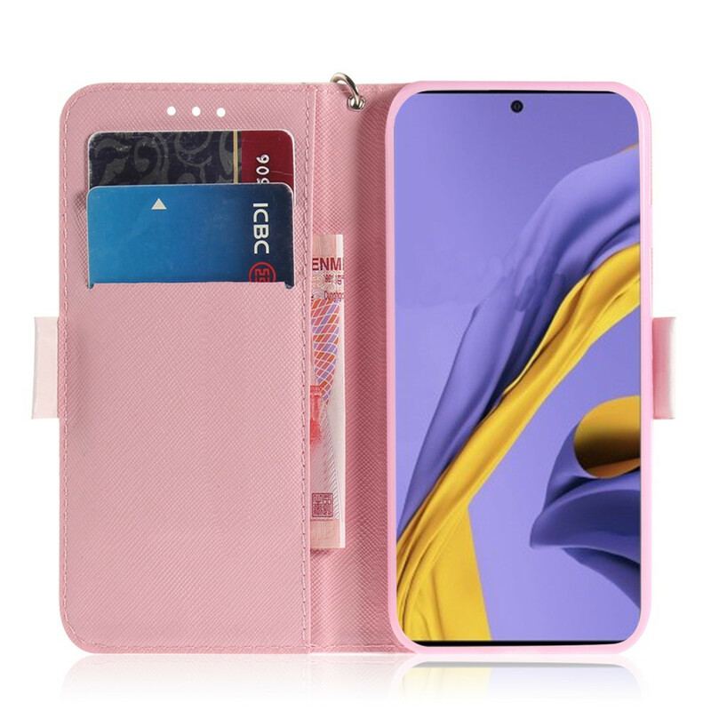 Flip Cover Samsung Galaxy A51 Med Snor Strappy Pumpe