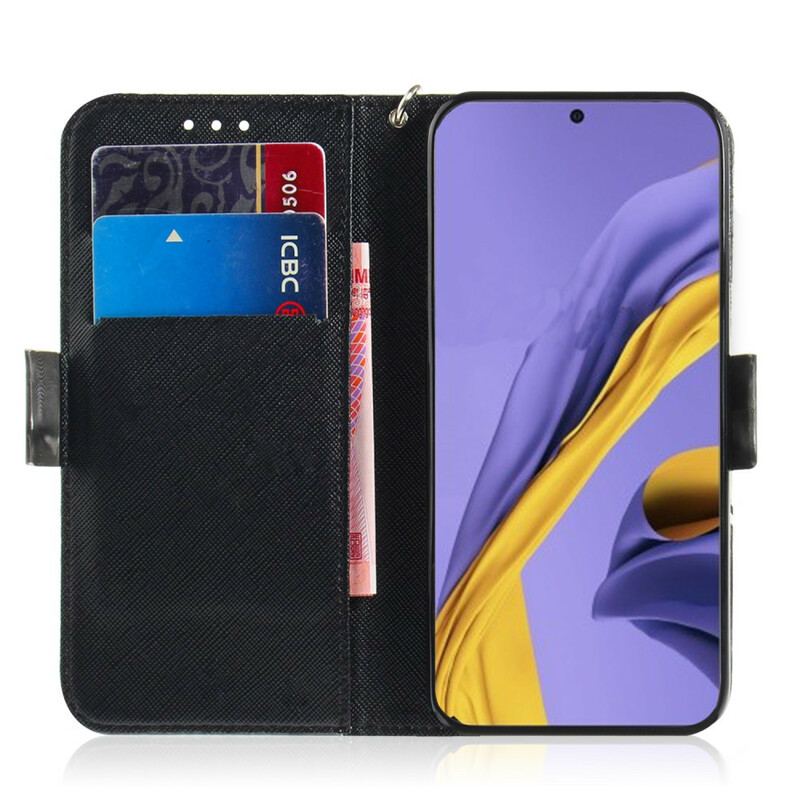 Flip Cover Samsung Galaxy A51 Med Snor Vred Panda Med Snor