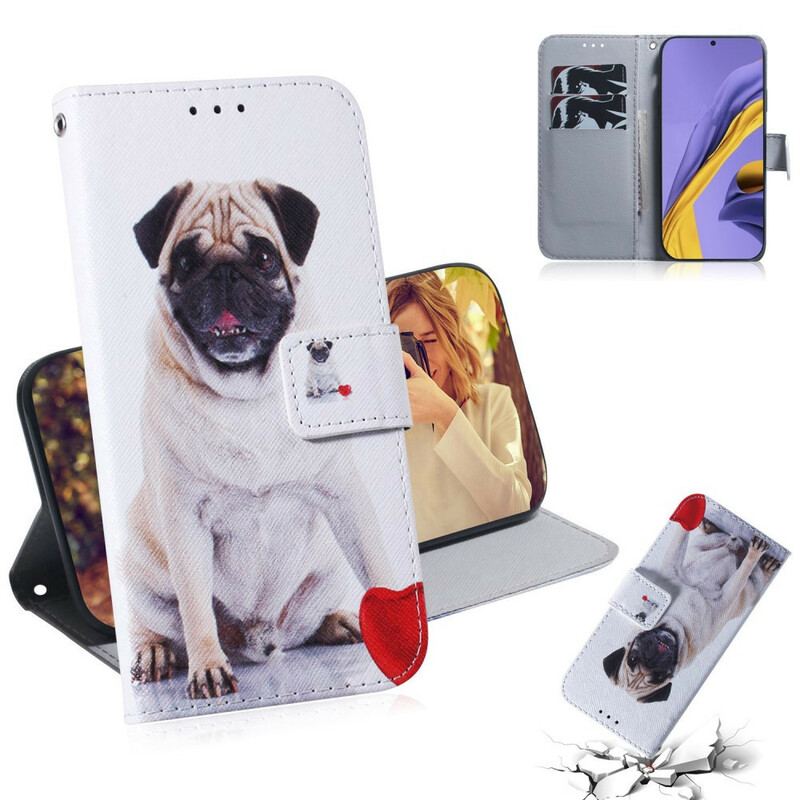 Flip Cover Samsung Galaxy A51 Mops Hund