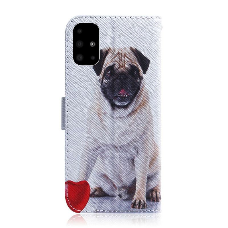 Flip Cover Samsung Galaxy A51 Mops Hund