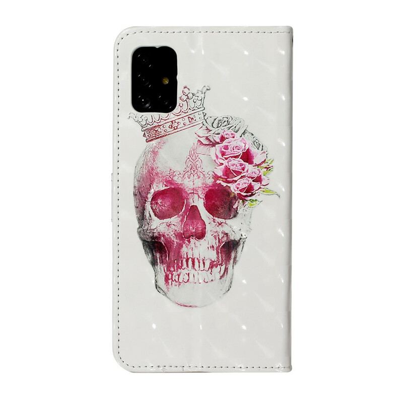 Flip Cover Samsung Galaxy A51 Royal Skull