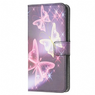 Flip Cover Samsung Galaxy A51 Sommerfugle Og Blomster