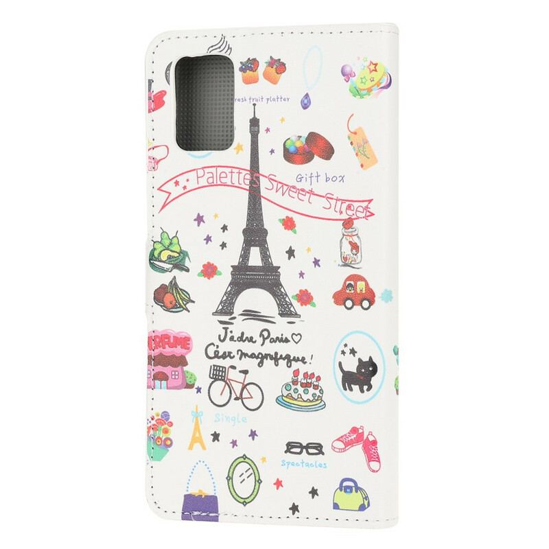 Læder Cover Samsung Galaxy A51 Jeg Elsker Paris