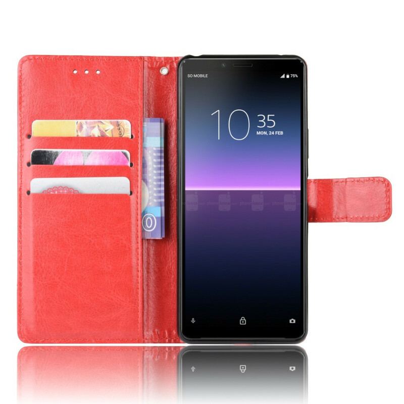 Flip Cover Sony Xperia 10 II Prangende Kunstlæder