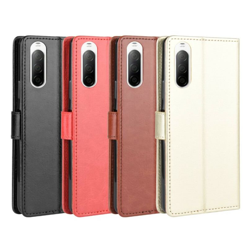 Flip Cover Sony Xperia 10 II Prangende Kunstlæder